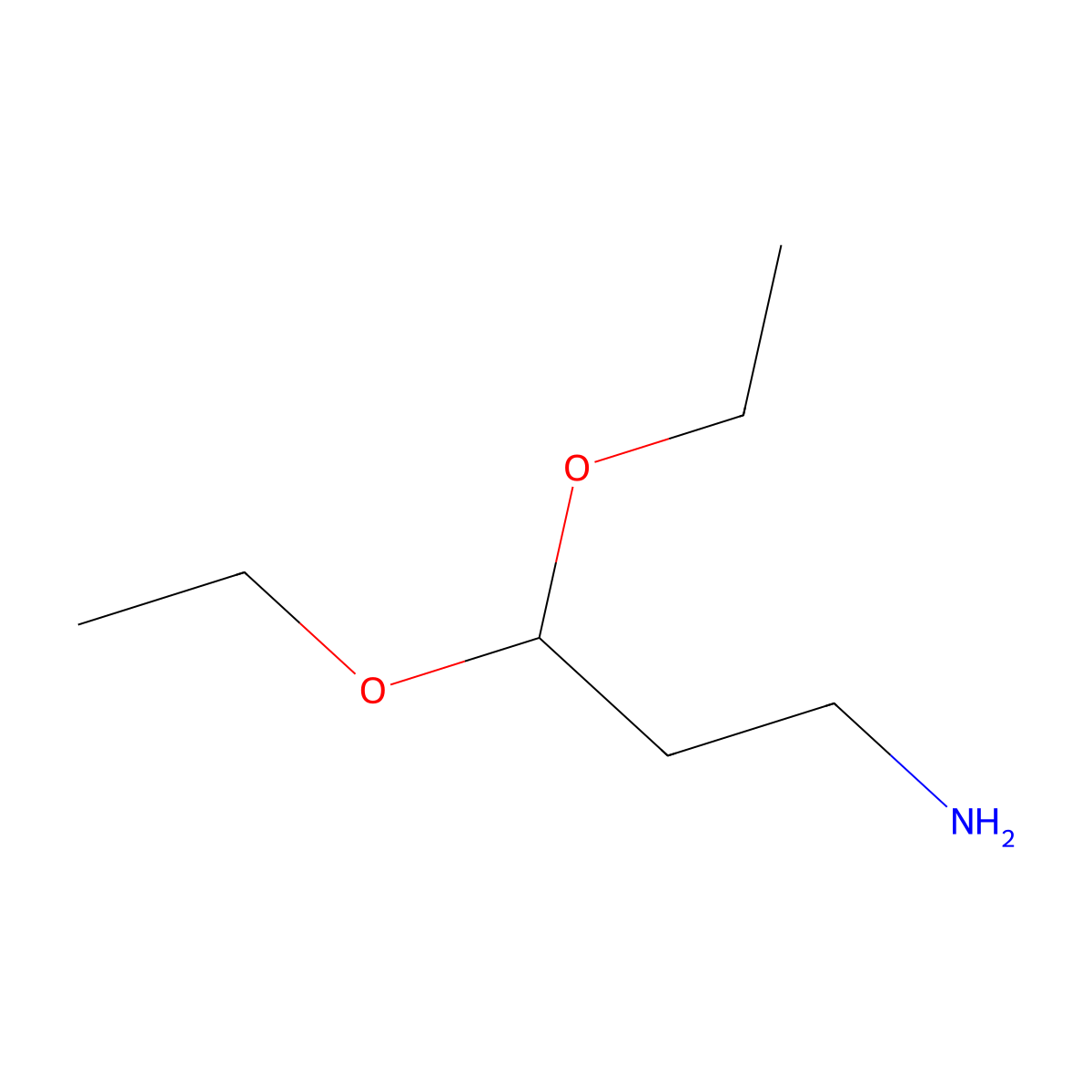 1-Amino-3,3-diethoxypropane molecular structure, CAS 41365-75-7
