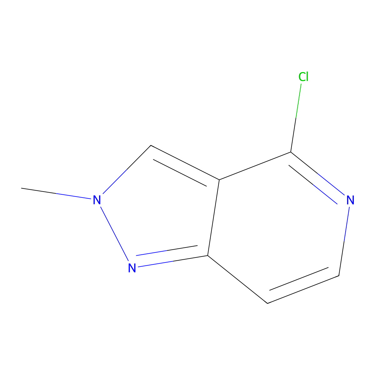 4-Chloro-2-methyl-2H-pyrazolo[4,3-c]pyridine molecular structure, CAS 41372-94-5