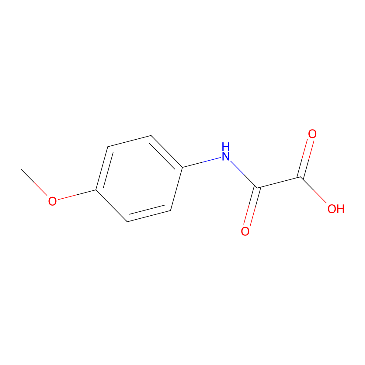 [(4-Methoxyphenyl)carbamoyl]formic acid molecular structure, CAS 41374-62-3