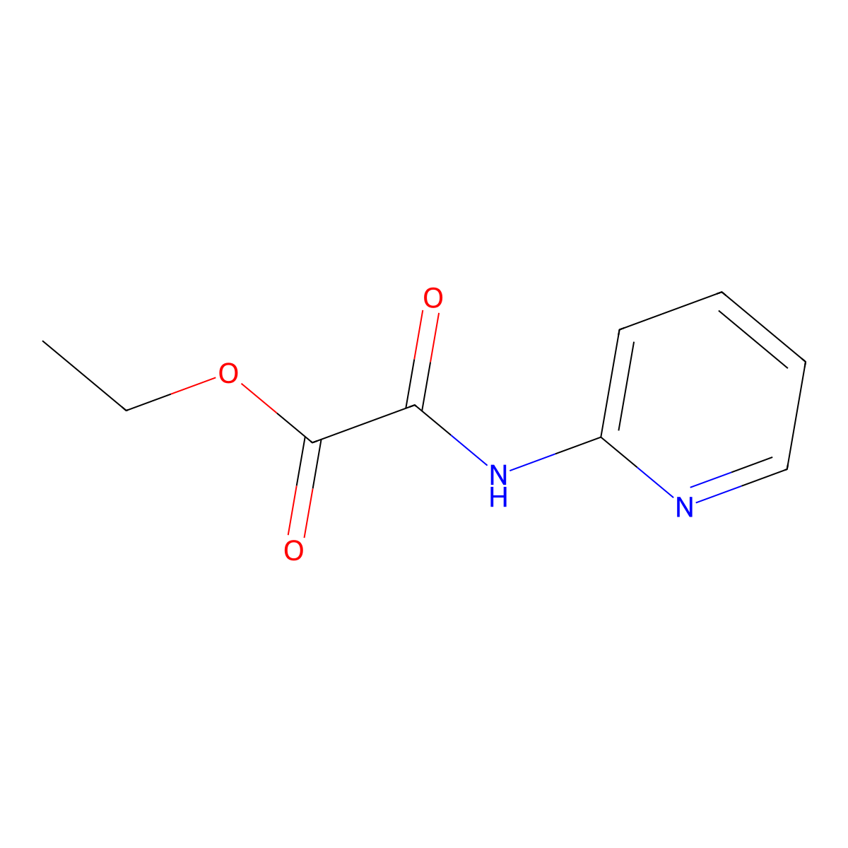 Ethyl oxo(pyridin-2-ylamino)acetate molecular structure, CAS 41374-72-5