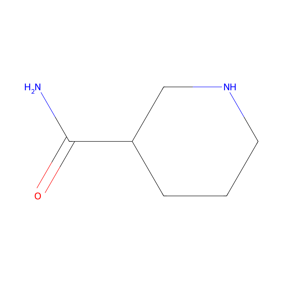 3-Piperidinecarboxamide molecular structure, CAS 4138-26-5