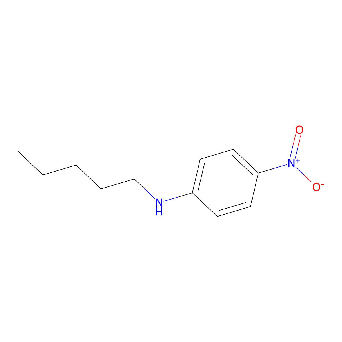 4-Nitro-N-pentylaniline molecular structure, CAS 4138-39-0