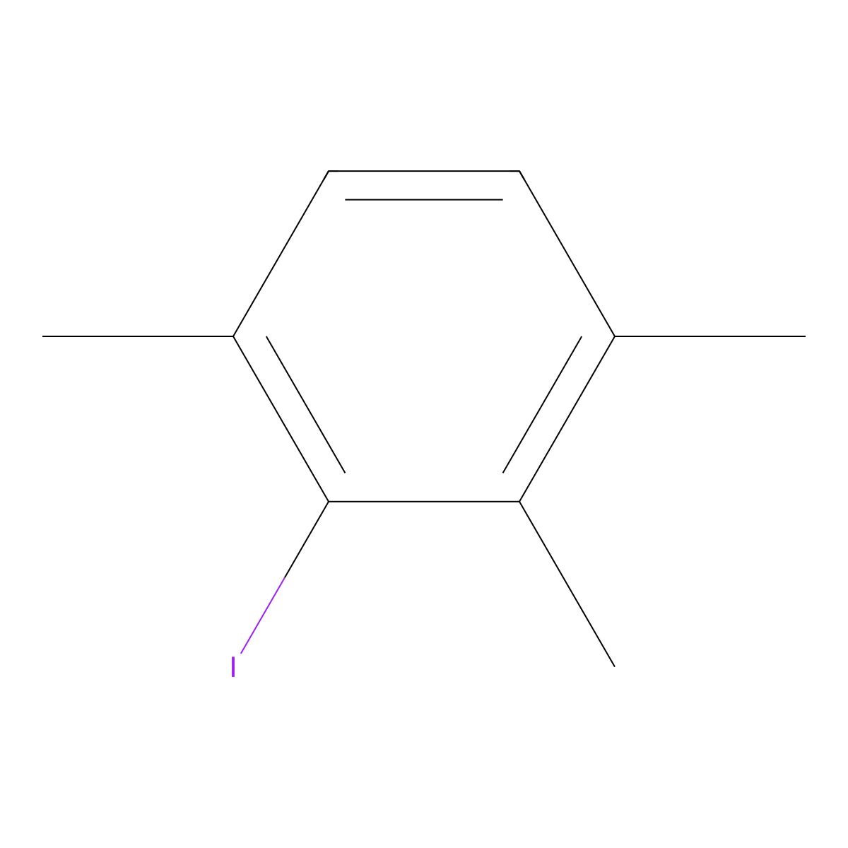 2-Iodo-1,3,4-trimethylbenzene molecular structure, CAS 41381-32-2