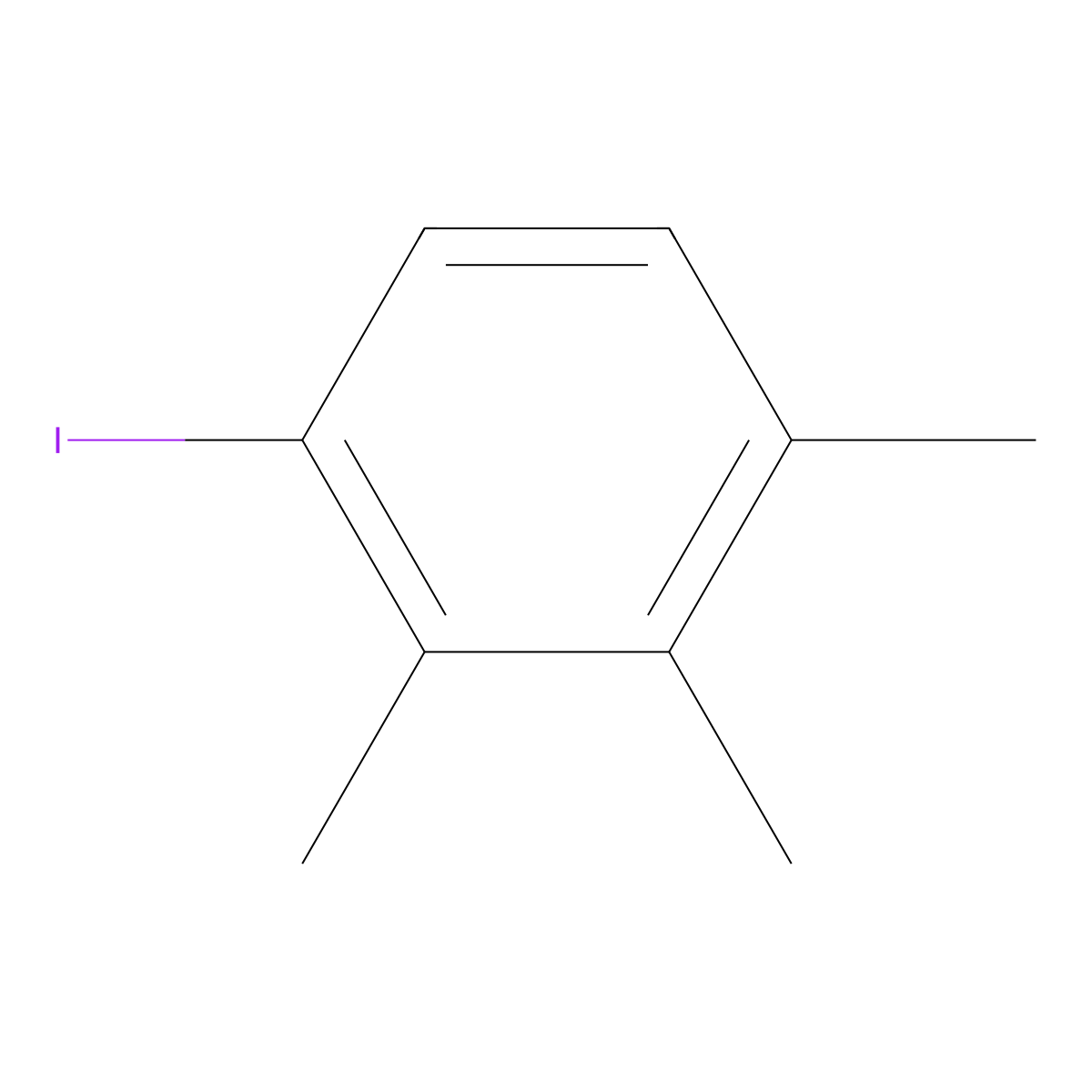 1-Iodo-2,3,4-trimethylbenzene molecular structure, CAS 41381-33-3