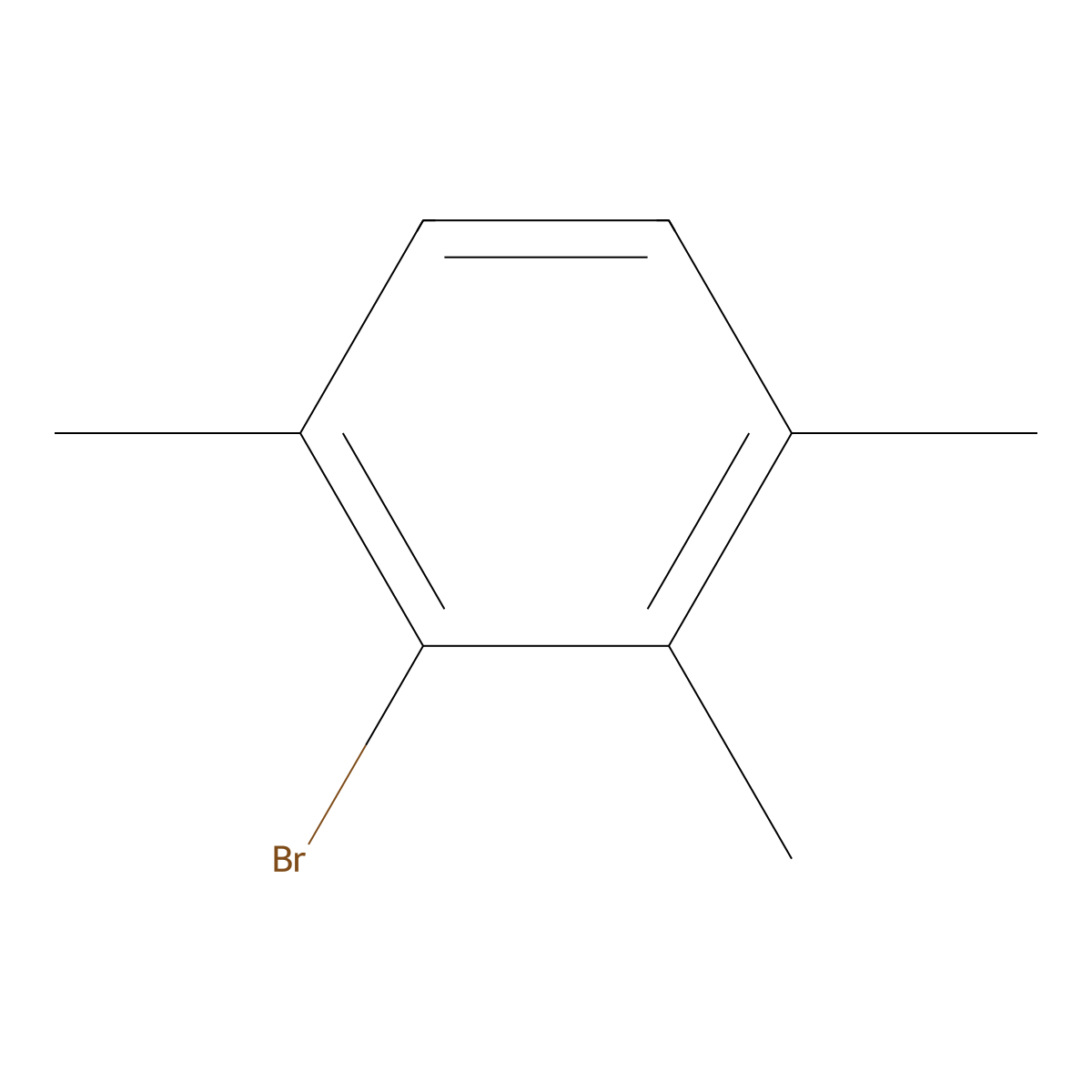 2-Bromo-1,3,4-trimethylbenzene molecular structure, CAS 41381-36-6