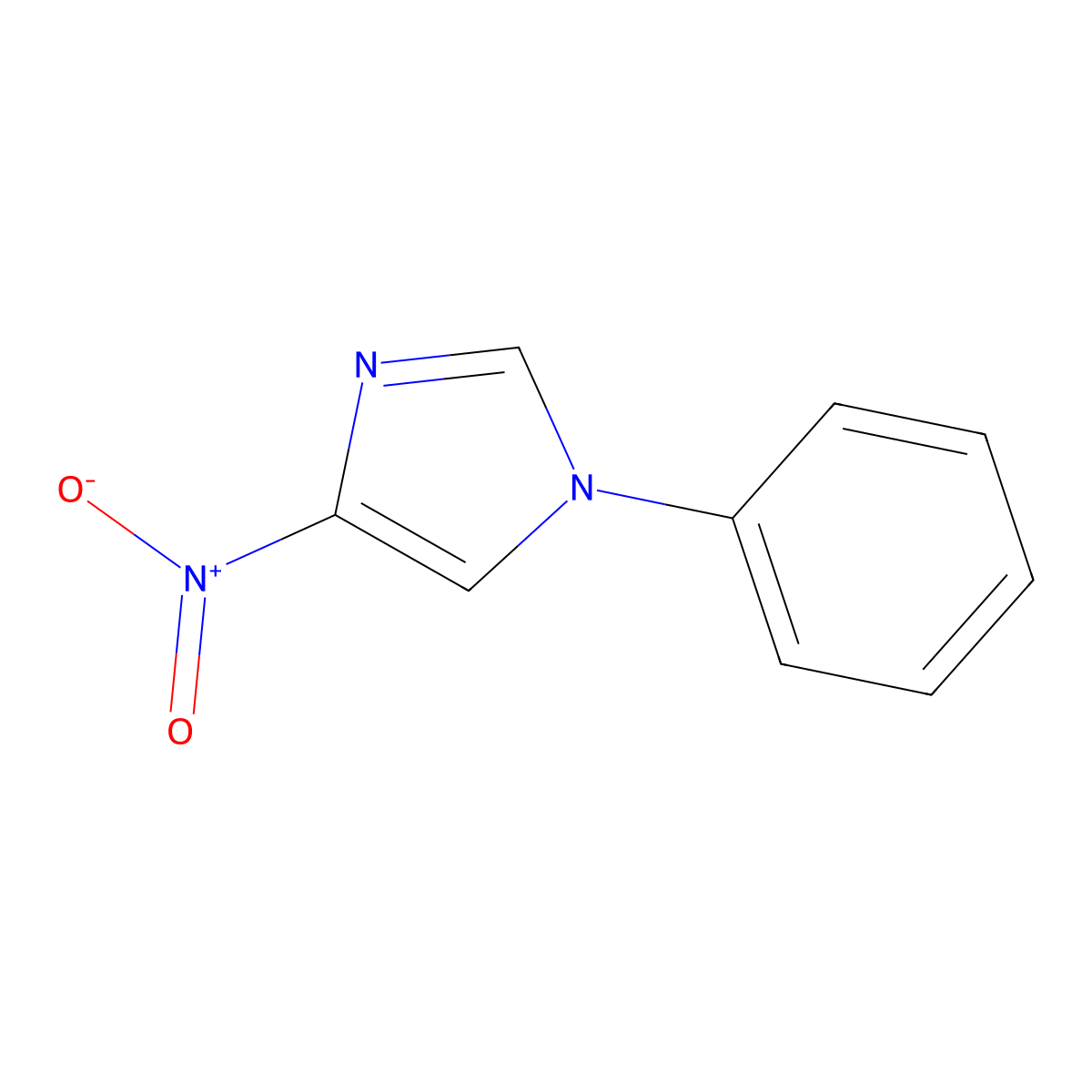 4-nitro-1-phenyl-1H-imidazole molecular structure, CAS 41384-83-2
