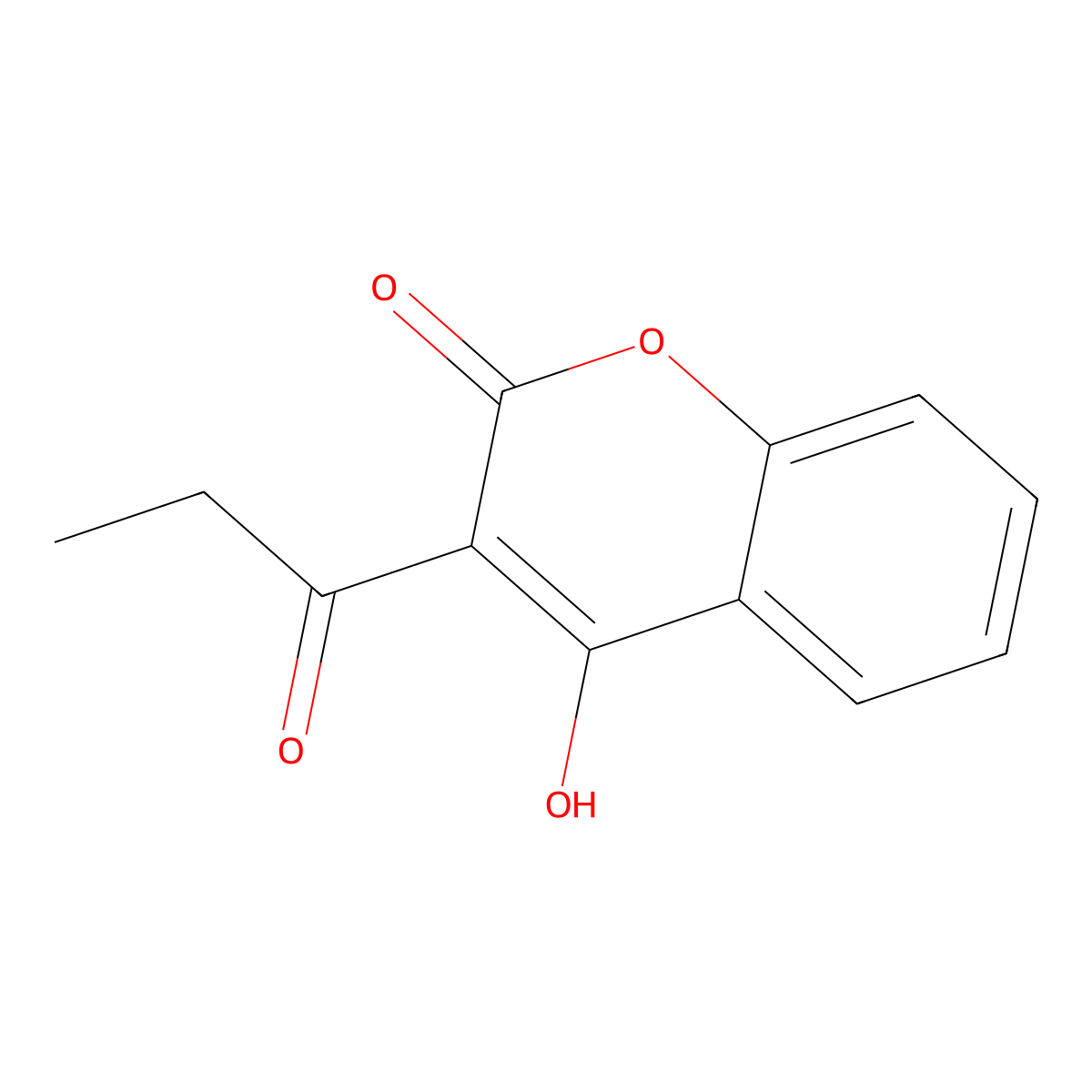 4-Hydroxy-3-propionyl-2H-chromen-2-one molecular structure, CAS 4139-73-5