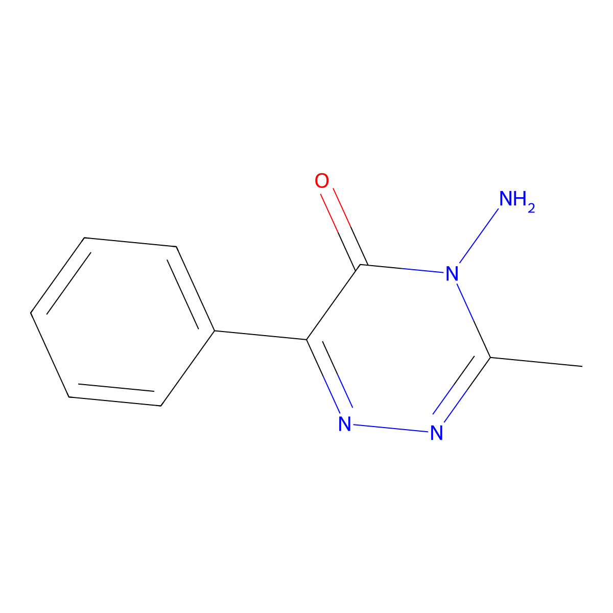 Metamitron molecular structure, CAS 41394-05-2