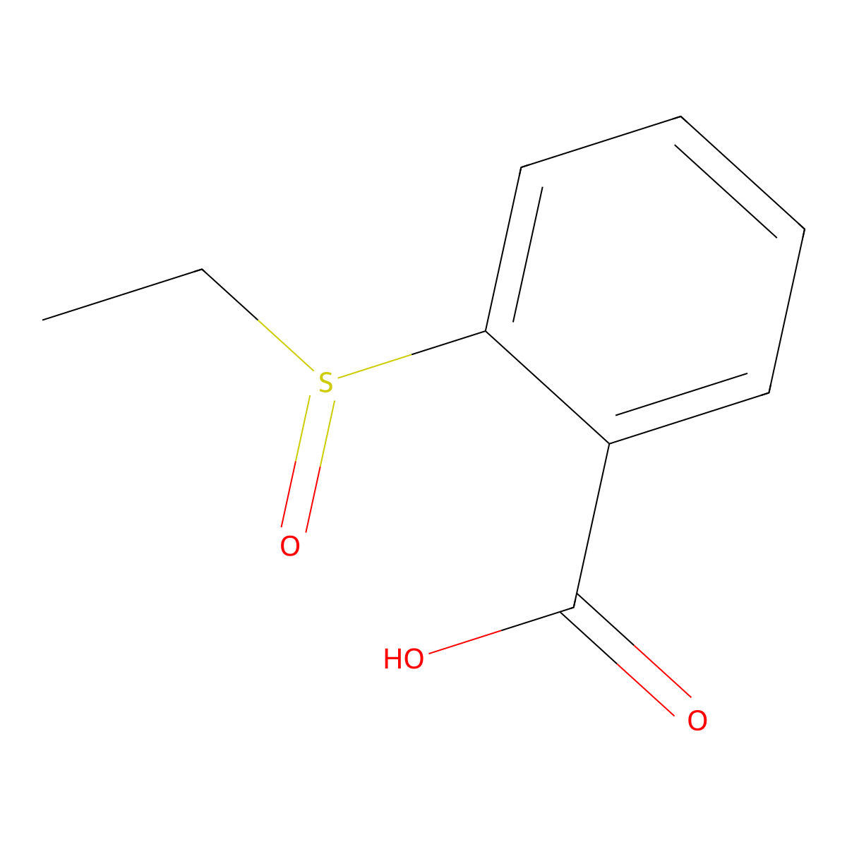 2-(Ethanesulfinyl)benzoic acid molecular structure, CAS 41394-89-2