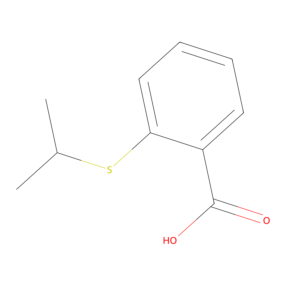 2-(Isopropylthio)benzoic acid molecular structure, CAS 41394-95-0