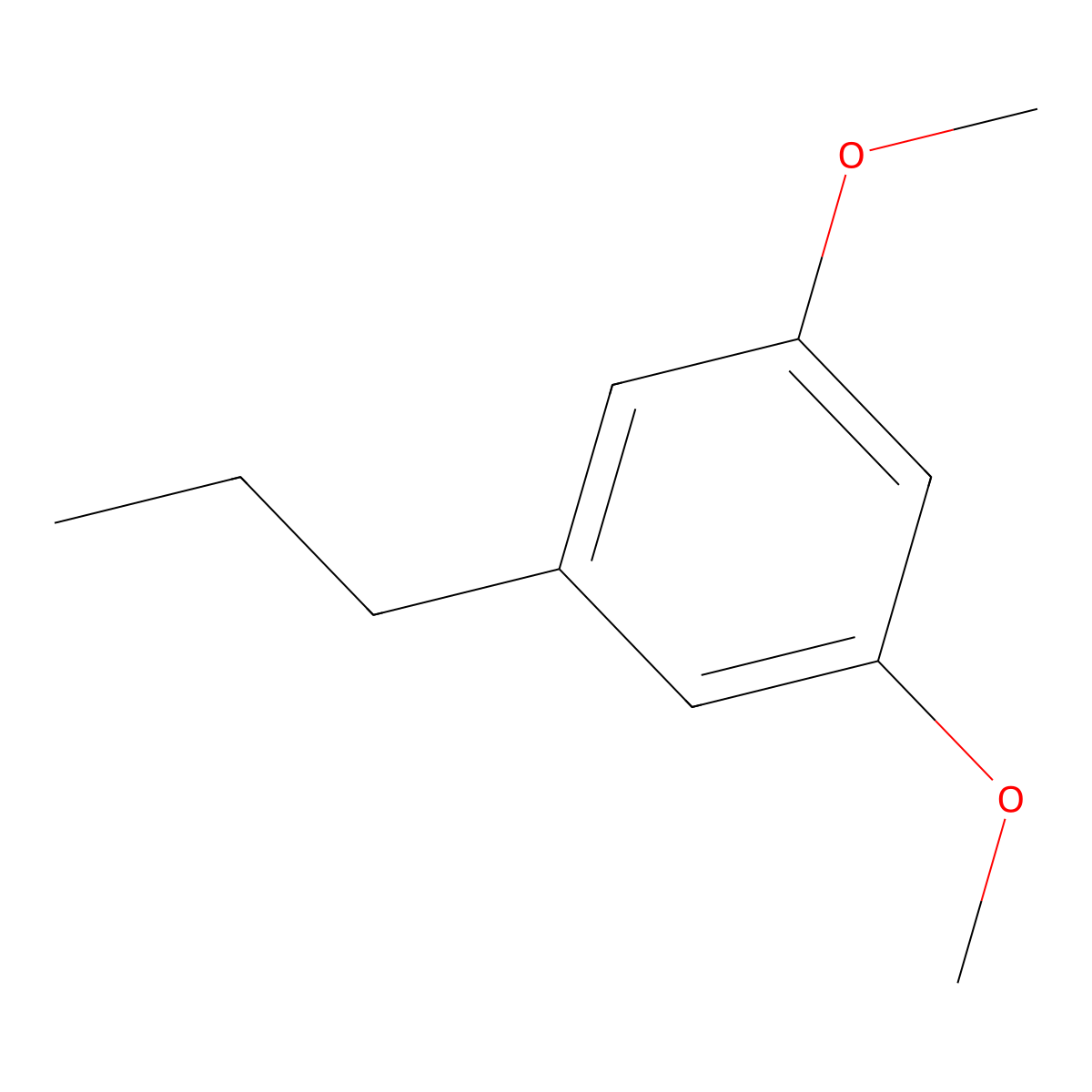 1,3-Dimethoxy-5-propylbenzene molecular structure, CAS 41395-10-2