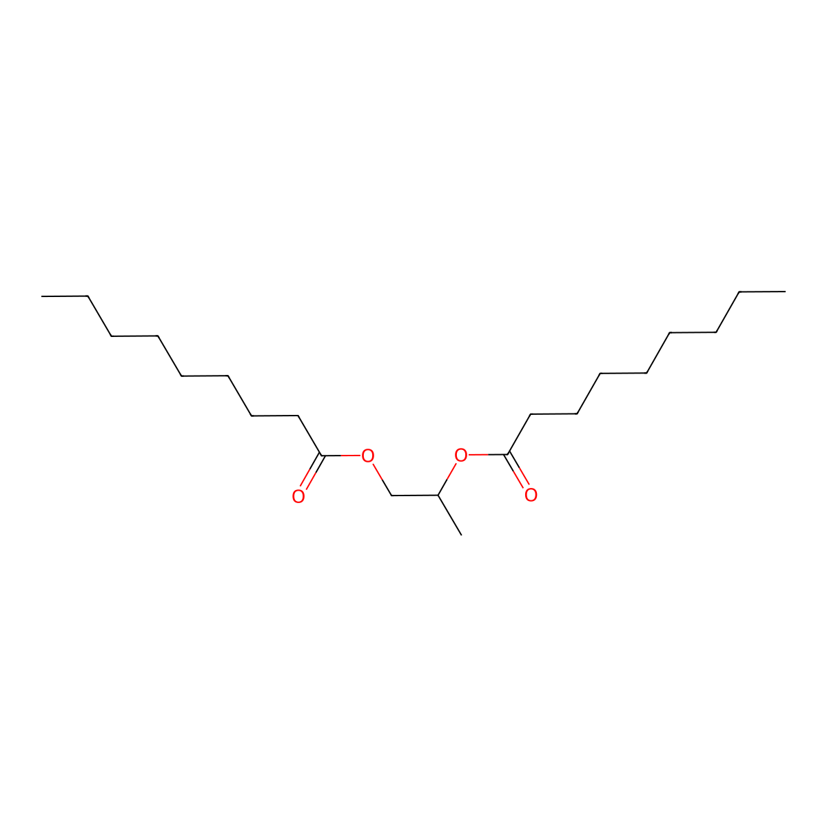 Propylene Glycol Dipelargonate molecular structure, CAS 41395-83-9