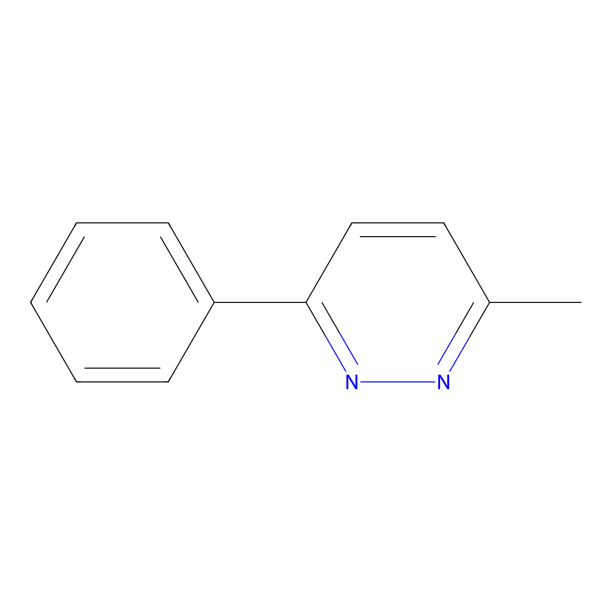 3-Methyl-6-phenylpyridazine molecular structure, CAS 41398-19-0