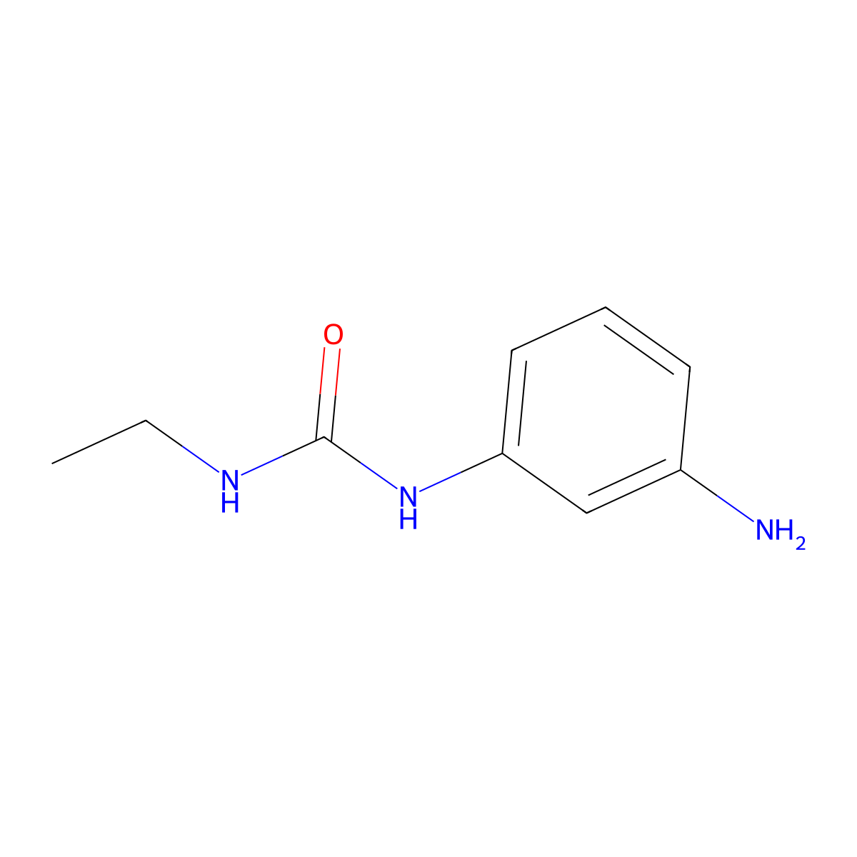 1-(3-Aminophenyl)-3-ethylurea molecular structure, CAS 41402-59-9