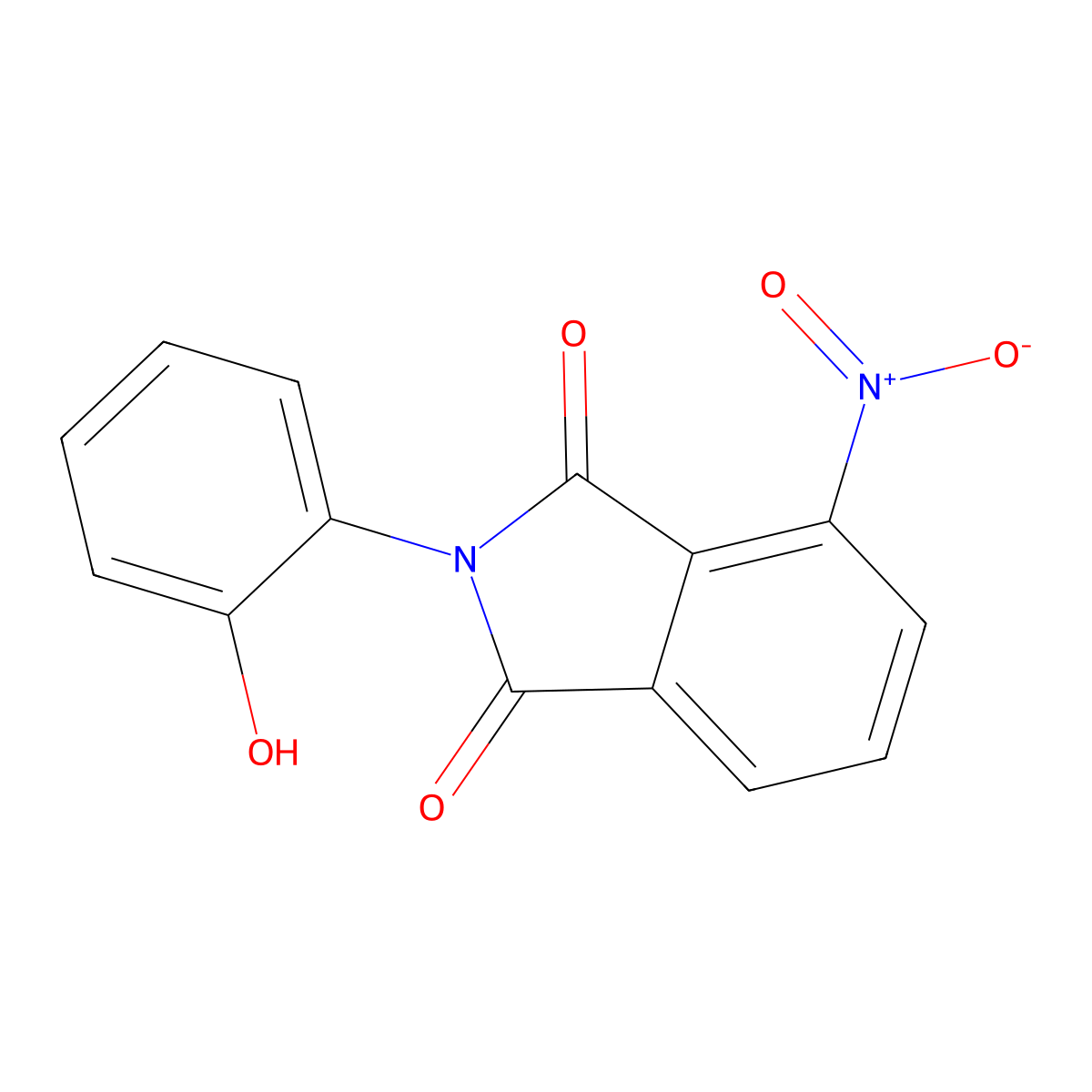 2-(2-hydroxyphenyl)-4-nitro-1H-isoindole-1,3(2H)-dione molecular structure, CAS 41406-70-6