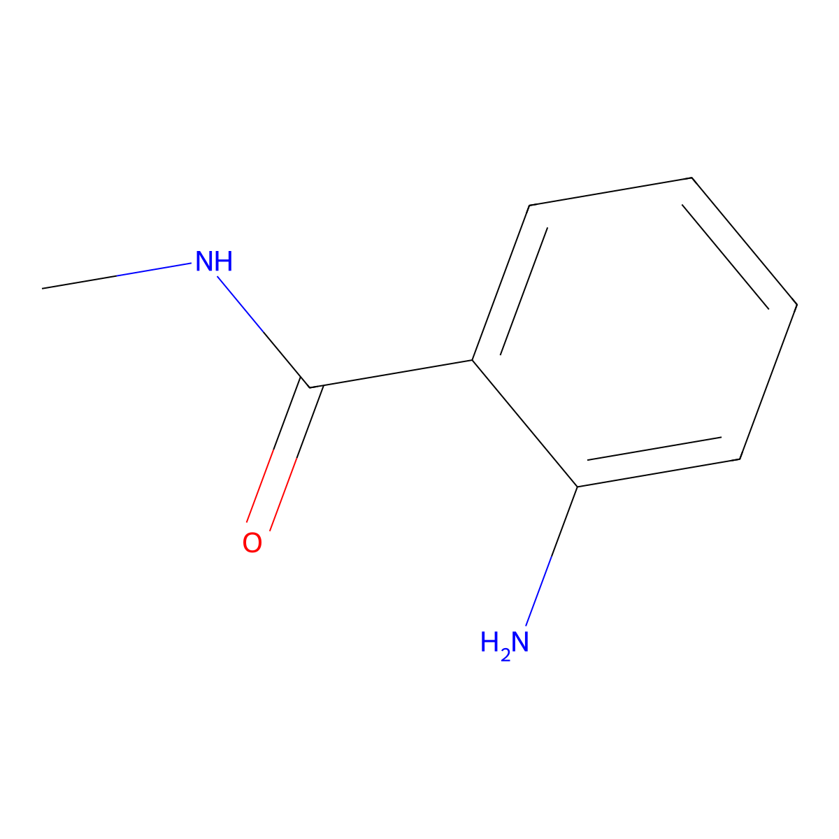 2-Amino-N-methylbenzamide molecular structure, CAS 4141-08-6