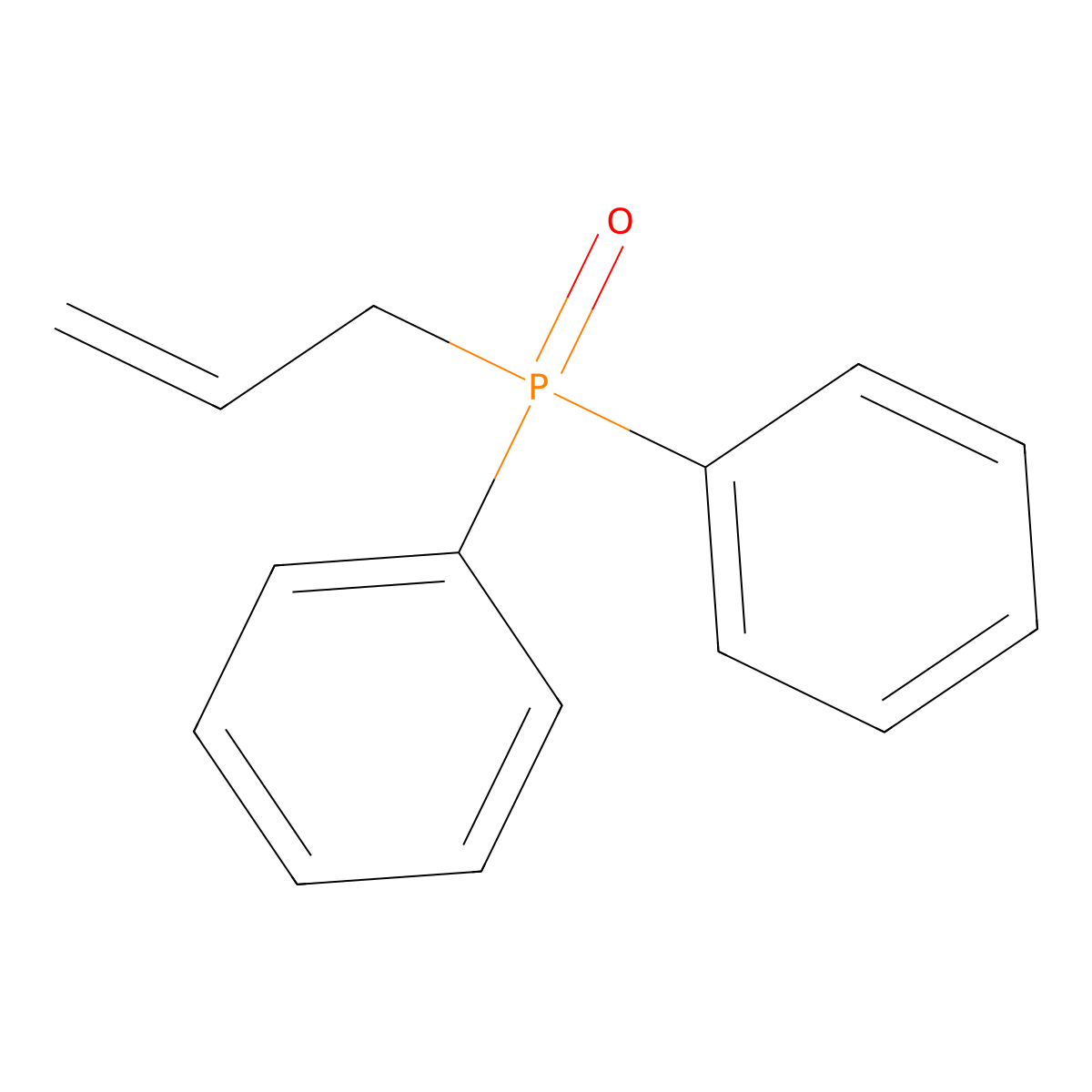 Allyldiphenylphosphine Oxide molecular structure, CAS 4141-48-4