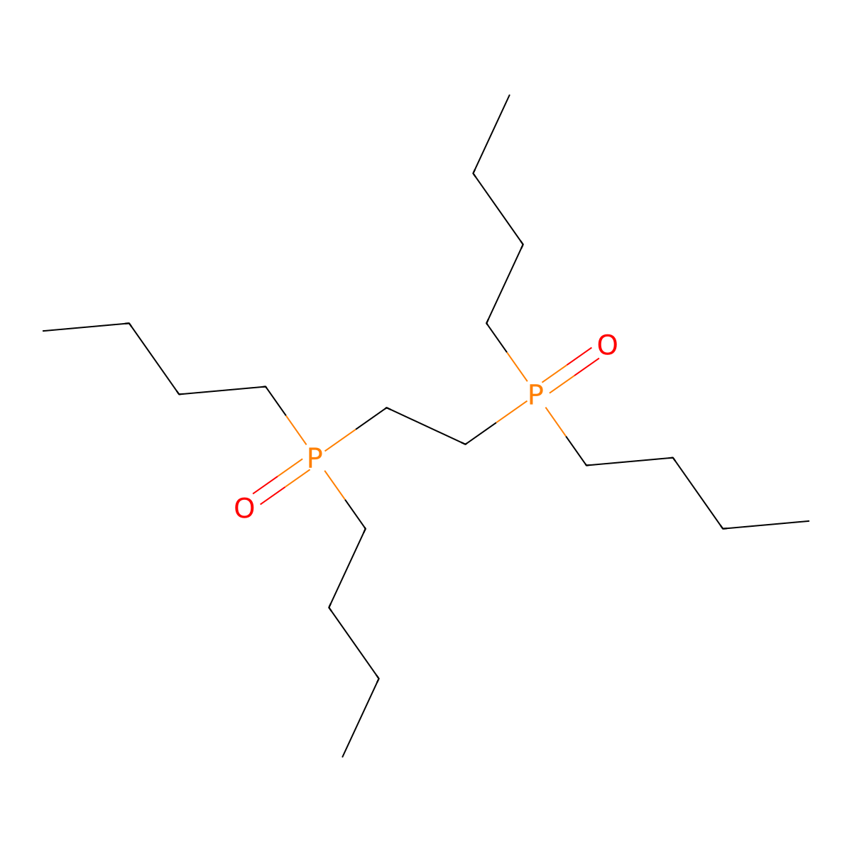 1-[Butyl(2-dibutylphosphorylethyl)phosphoryl]butane molecular structure, CAS 4141-63-3