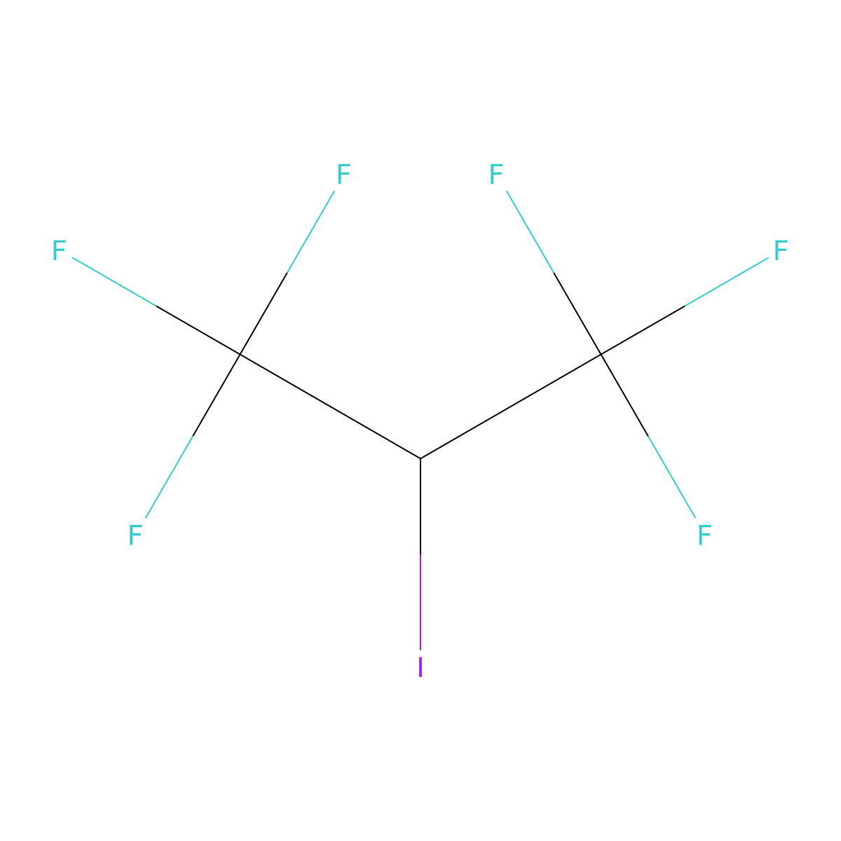 2-Iodo-1,1,1,3,3,3-hexafluoropropane molecular structure, CAS 4141-91-7