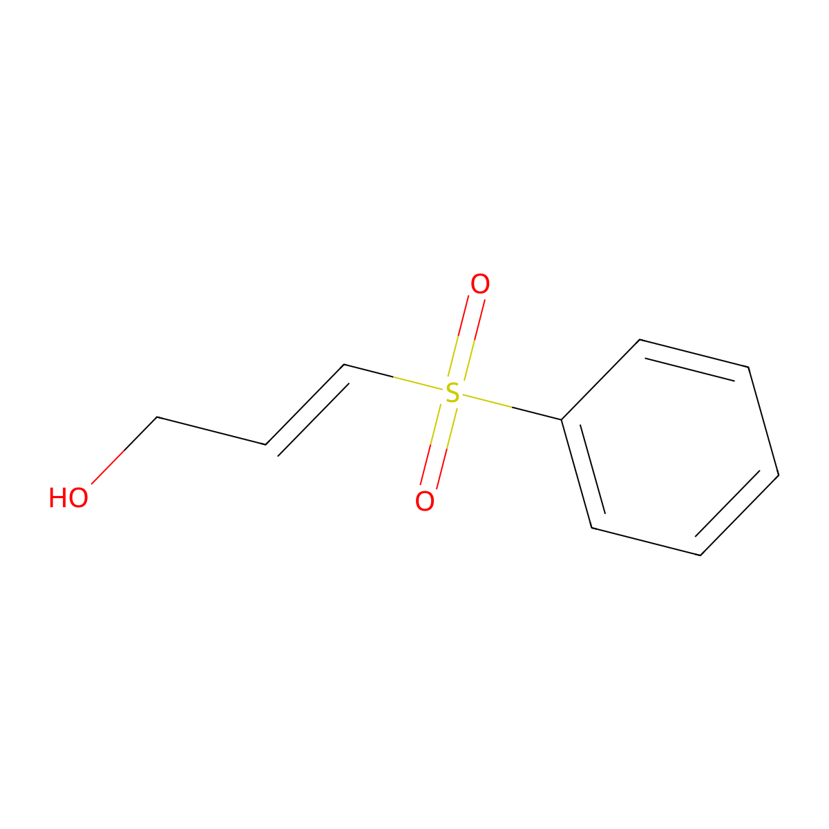 3-(Benzenesulfonyl)prop-2-EN-1-OL molecular structure, CAS 41411-22-7