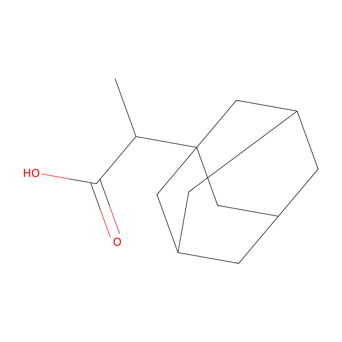 2-(Adamantan-1-yl)propanoic acid molecular structure, CAS 41418-01-3