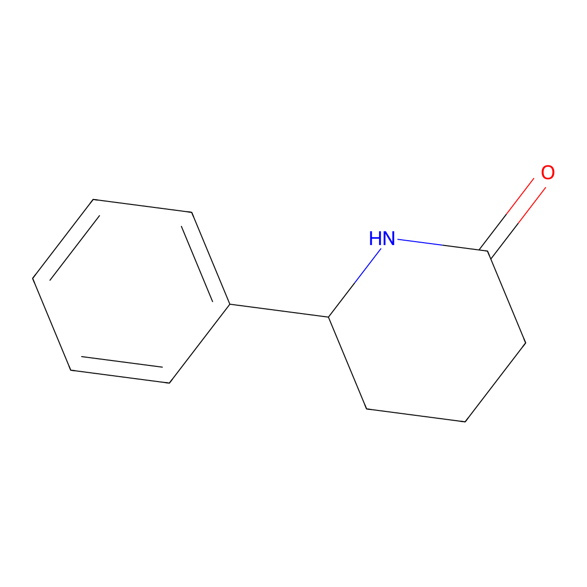 6-Phenylpiperidin-2-one molecular structure, CAS 41419-25-4