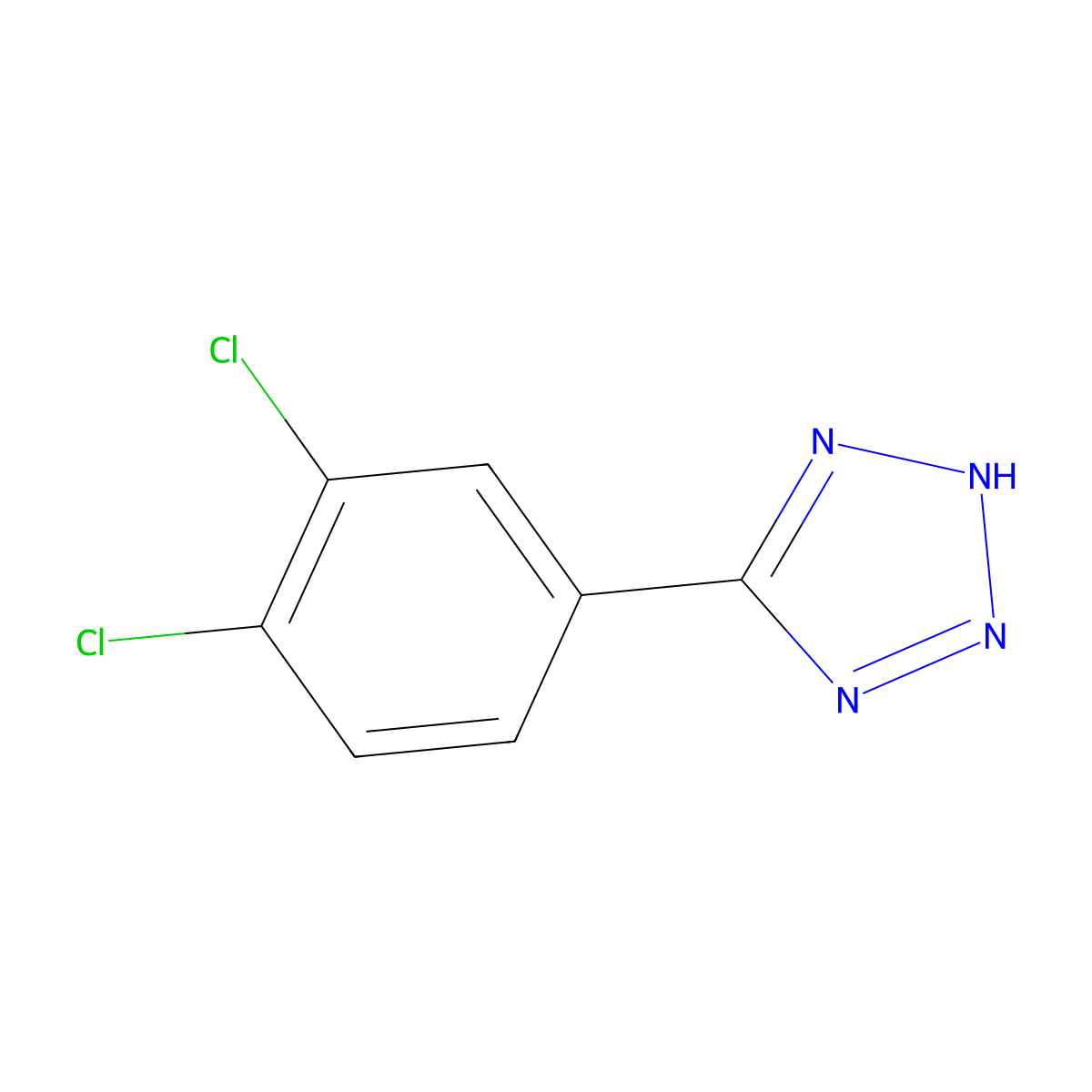 5-(3,4-Dichlorophenyl)-1H-Tetrazole molecular structure, CAS 41421-27-6