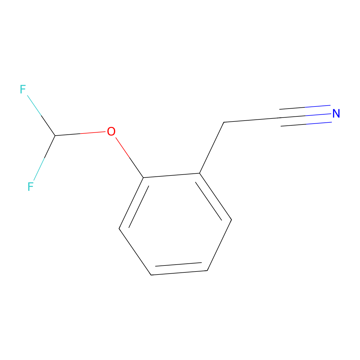 2-(Difluoromethoxy)phenylacetonitrile molecular structure, CAS 41429-22-5