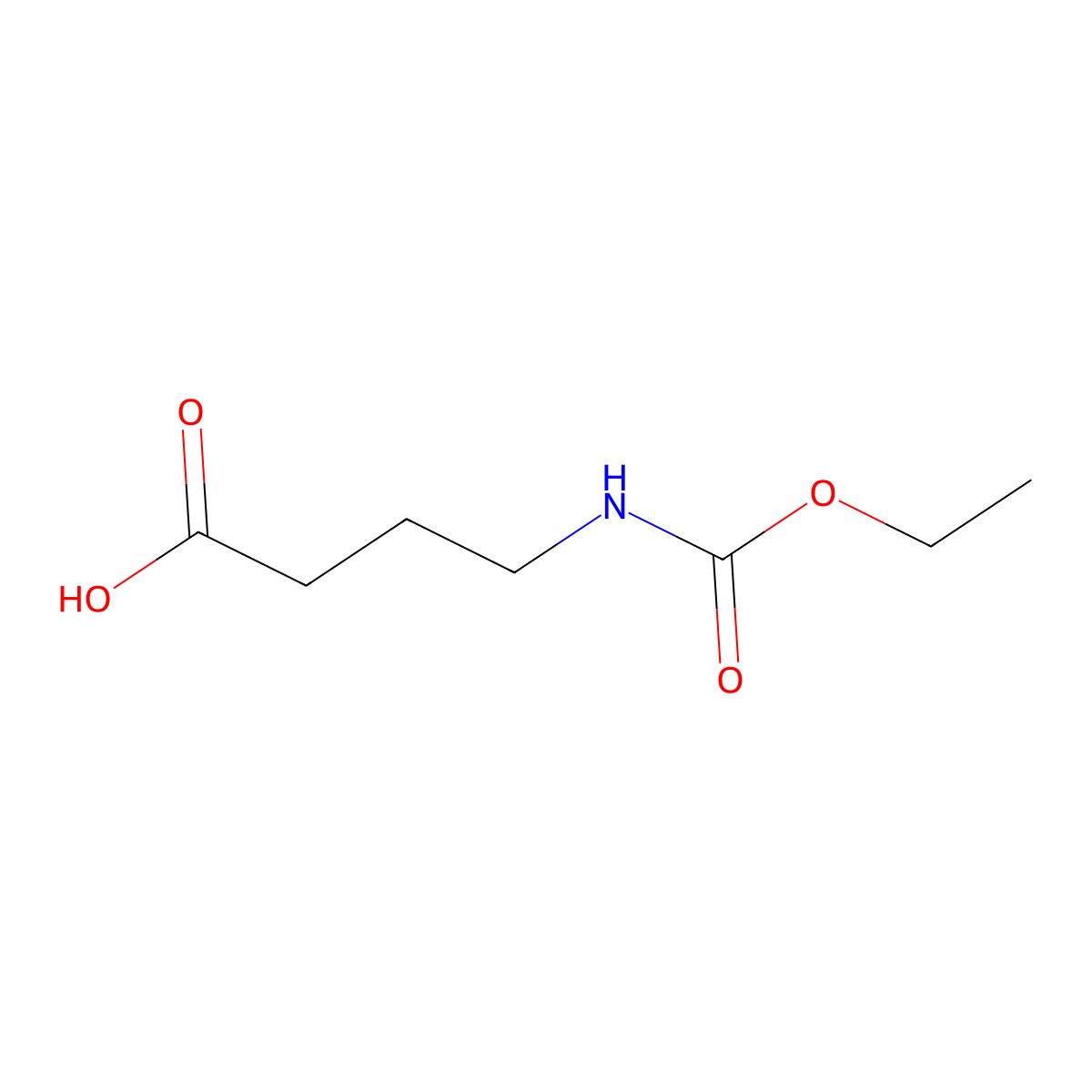 N(Ethoxycarbonyl)-4-aminobutyric acid molecular structure, CAS 4143-09-3