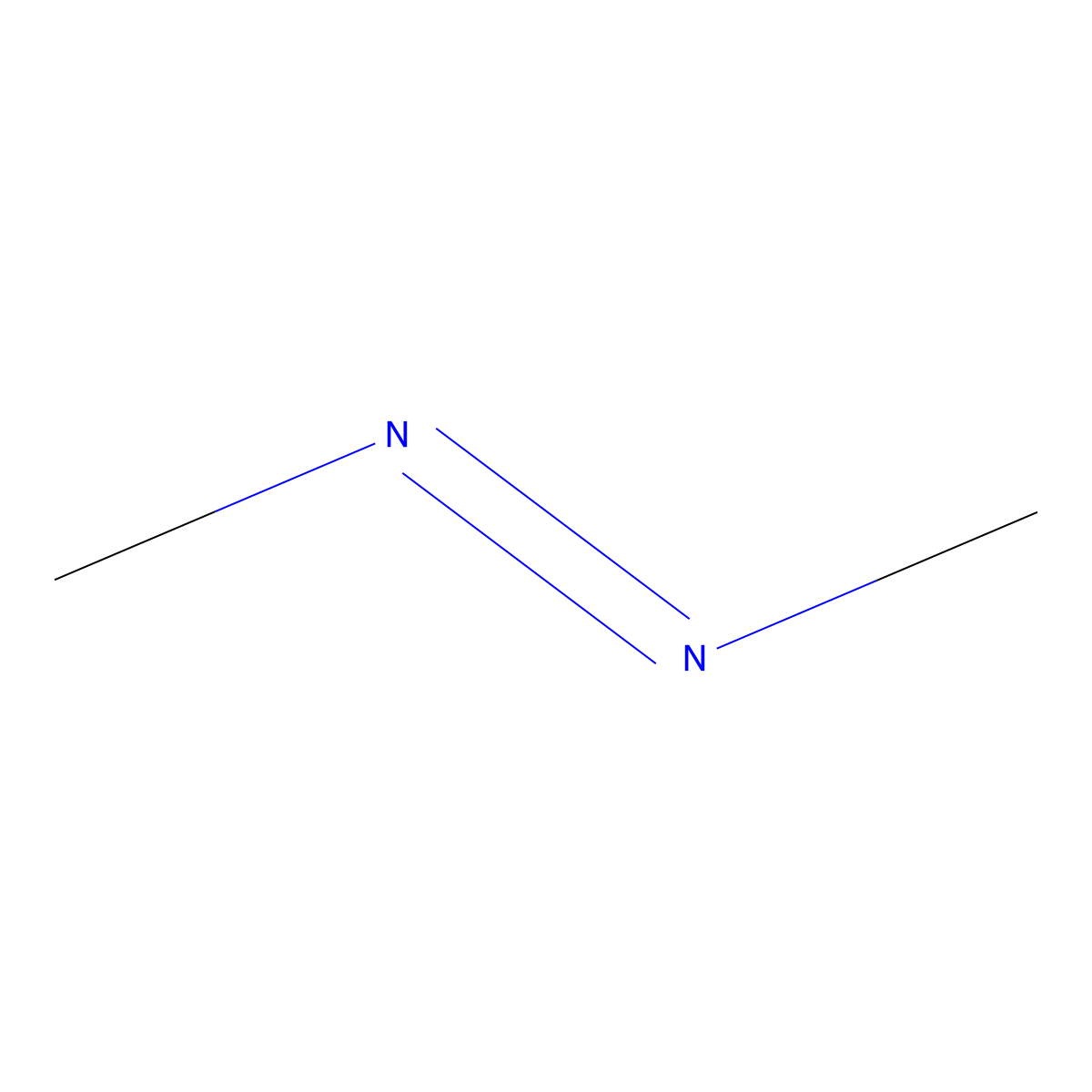 Dimethyldiazene molecular structure, CAS 4143-41-3