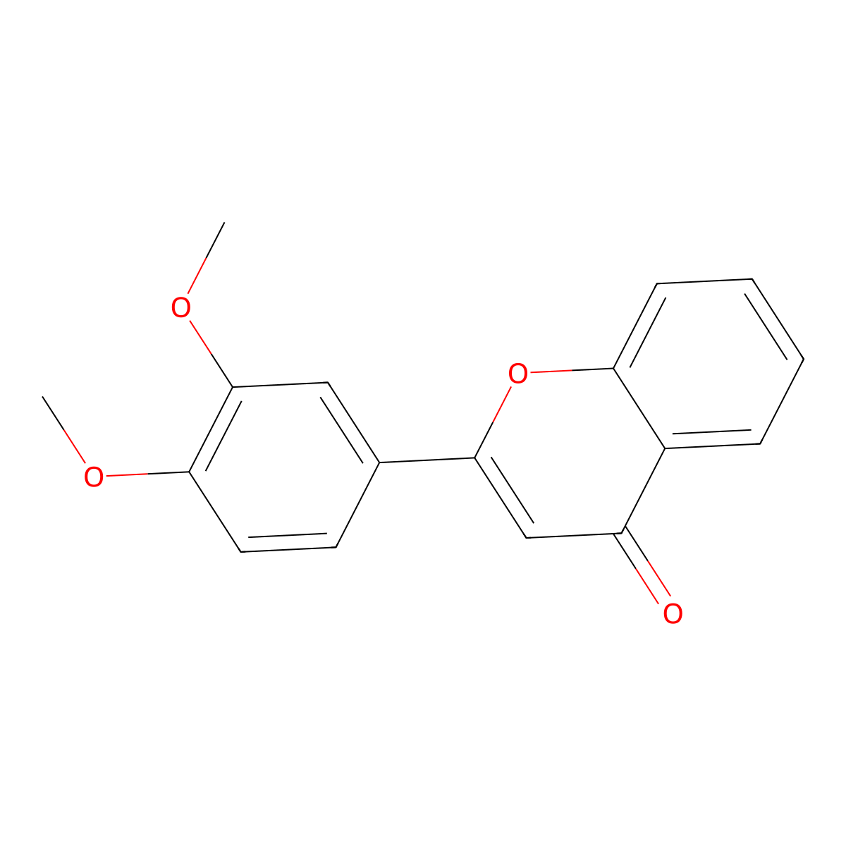 3',4'-Dimethoxyflavone molecular structure, CAS 4143-62-8