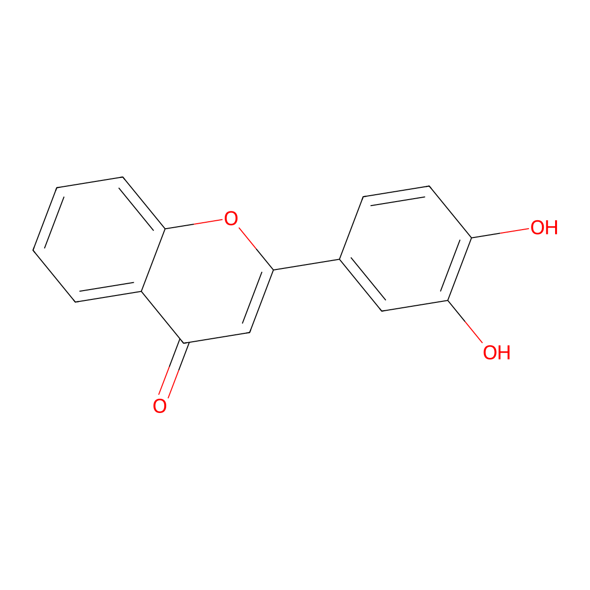 3',4'-Dihydroxyflavone molecular structure, CAS 4143-64-0