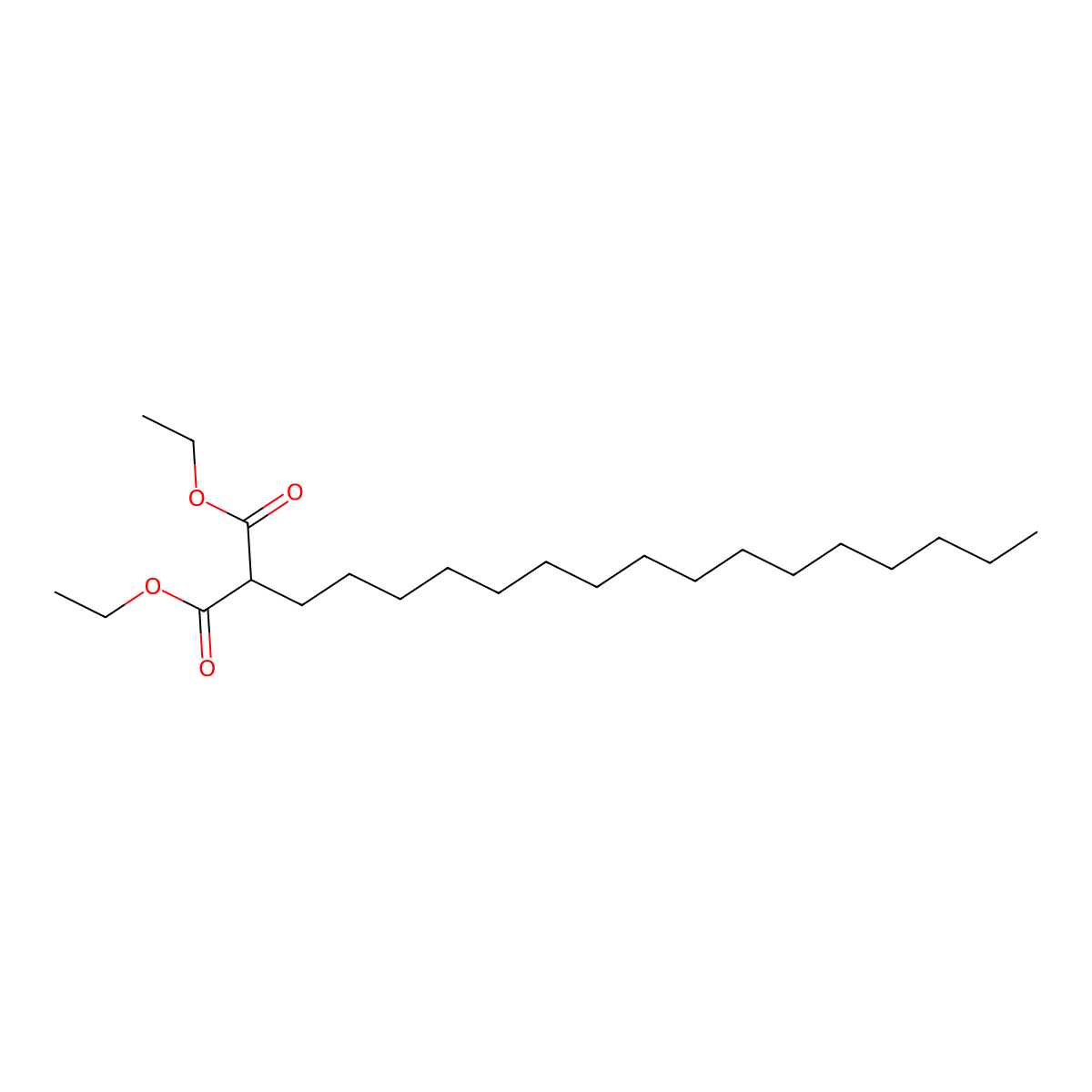 Diethyl hexadecylmalonate molecular structure, CAS 41433-81-2