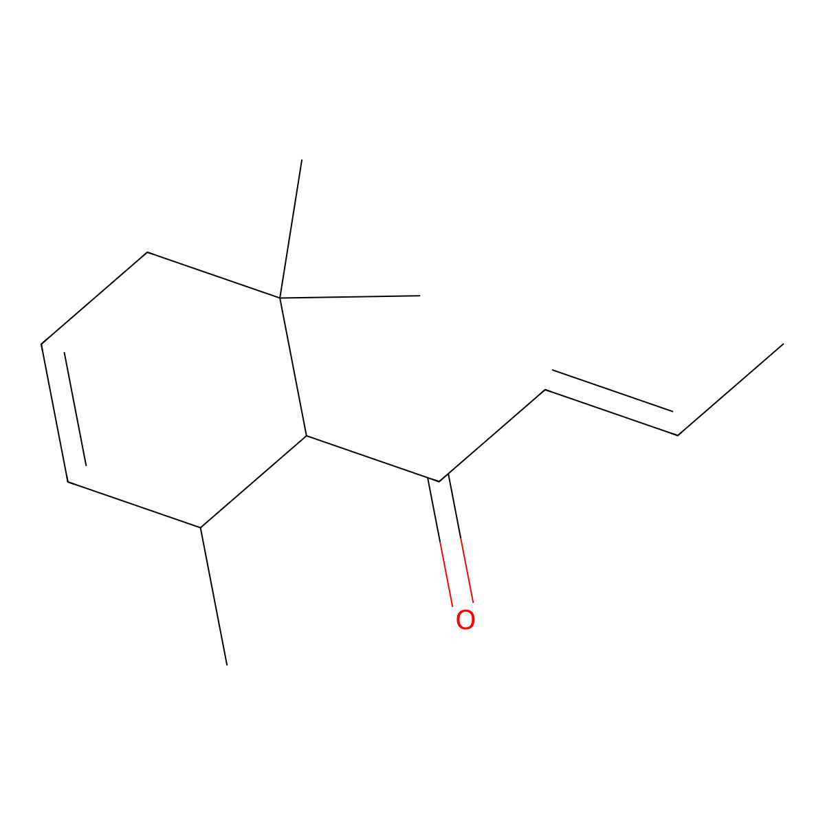 Delta-Damascone molecular structure, CAS 41436-42-4