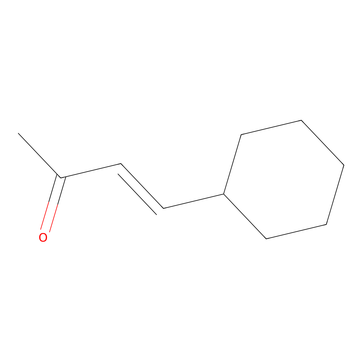 3-Buten-2-one, 4-cyclohexyl- molecular structure, CAS 41437-84-7