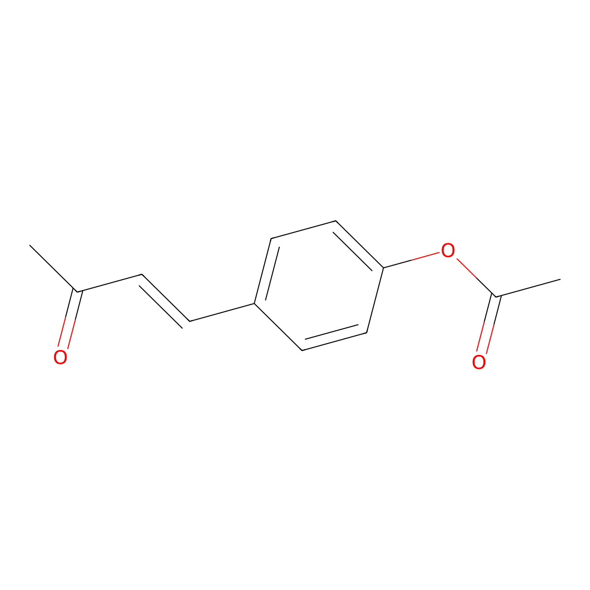 (E)-4-(4-(Acetyloxy)phenyl)-3-buten-2-one molecular structure, CAS 41437-95-0