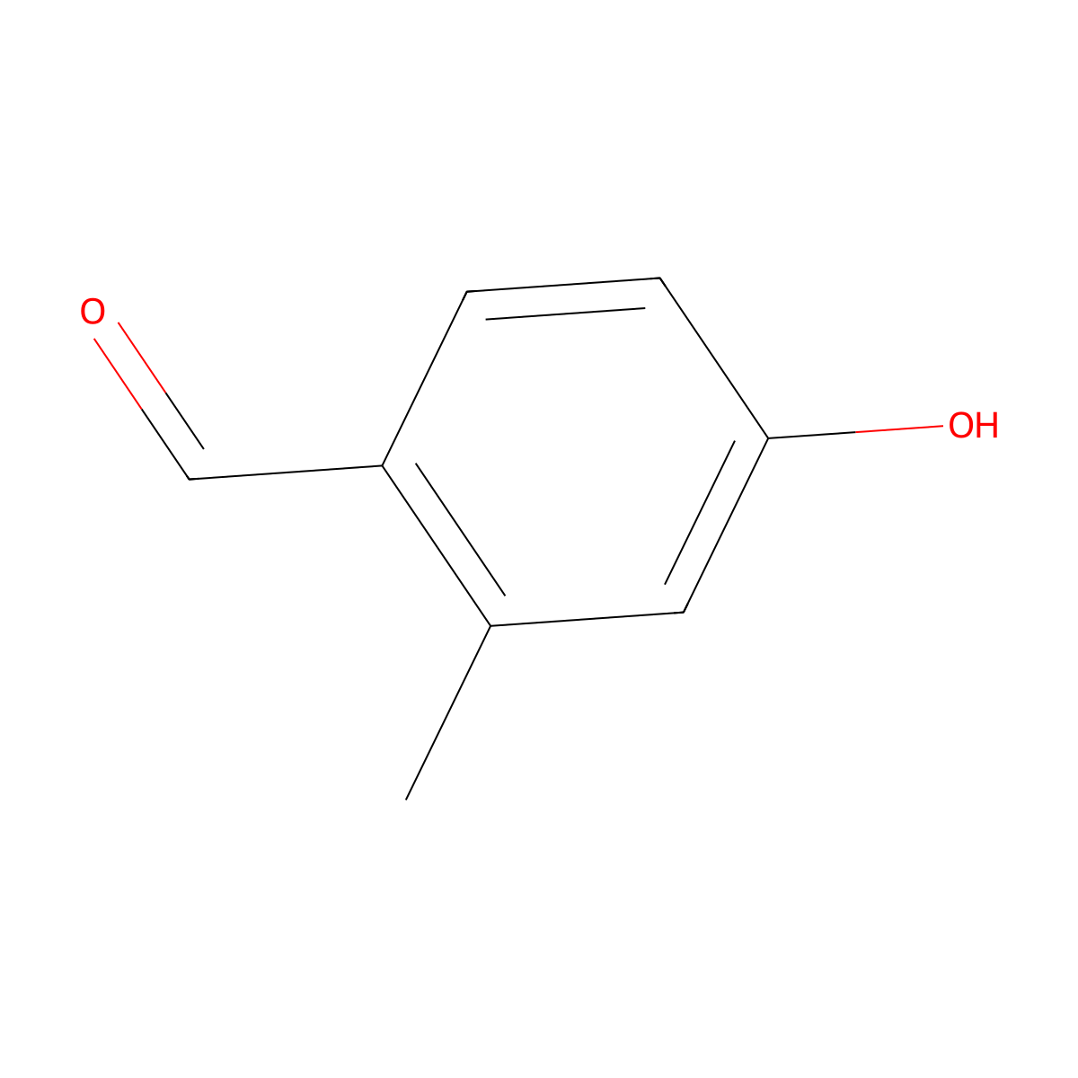 4-Hydroxy-2-methylbenzaldehyde molecular structure, CAS 41438-18-0