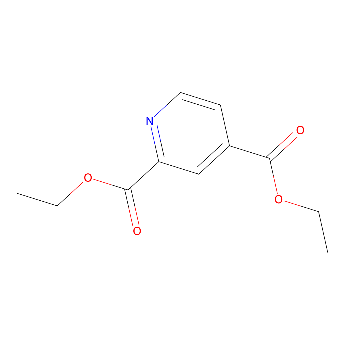 Diethyl 2,4-pyridinedicarboxylate molecular structure, CAS 41438-38-4