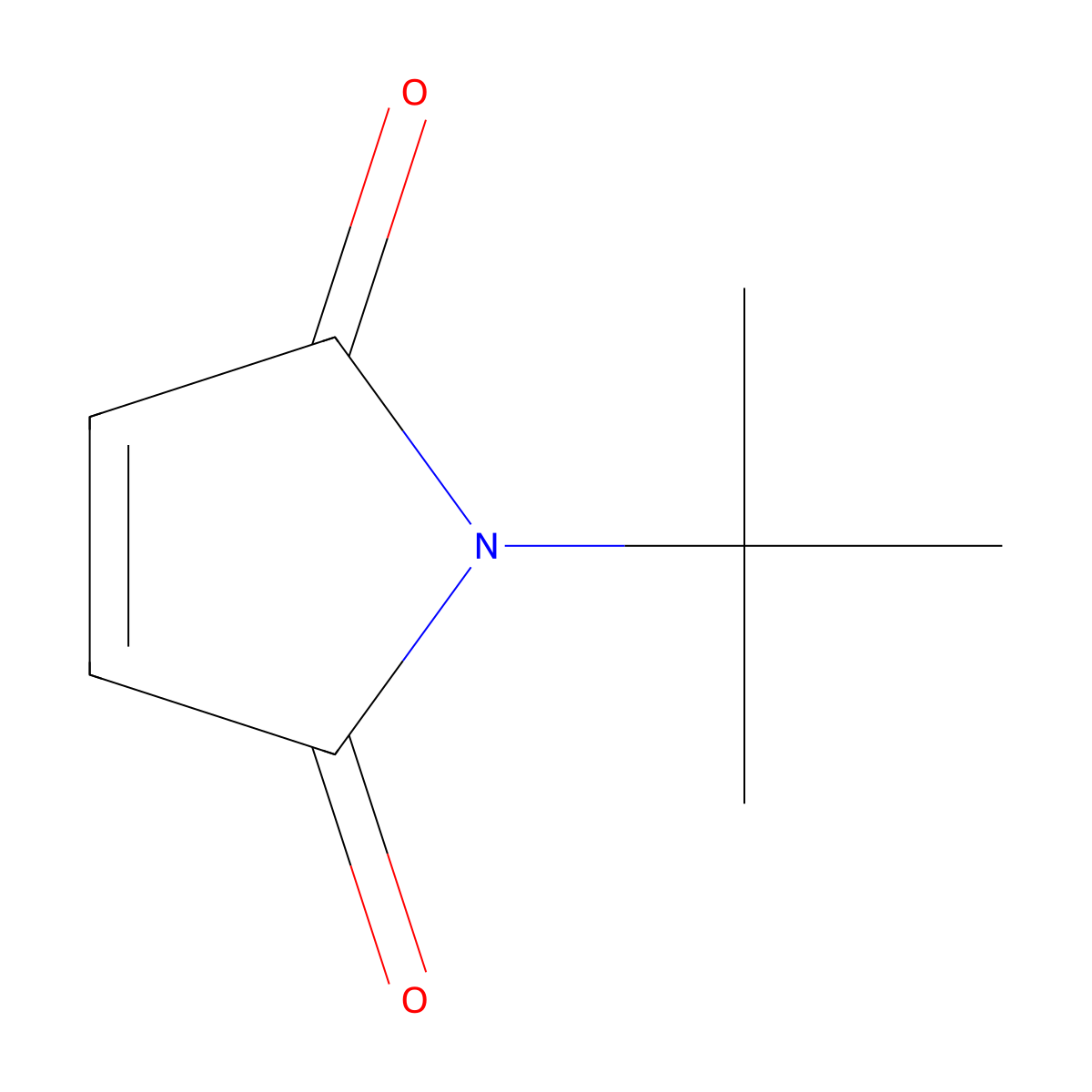 N-tert-Butylmaleimide molecular structure, CAS 4144-22-3