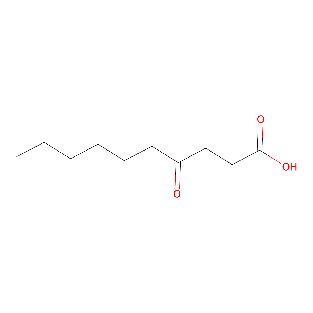 4-Oxo capric acid molecular structure, CAS 4144-54-1