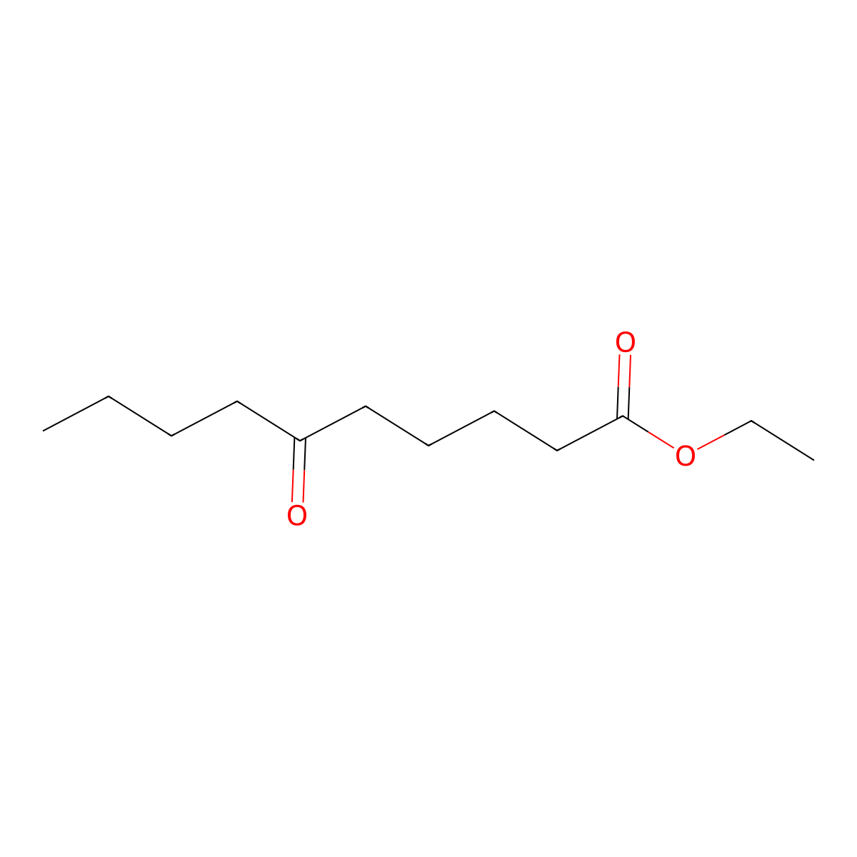 Ethyl 6-oxodecanoate molecular structure, CAS 4144-61-0
