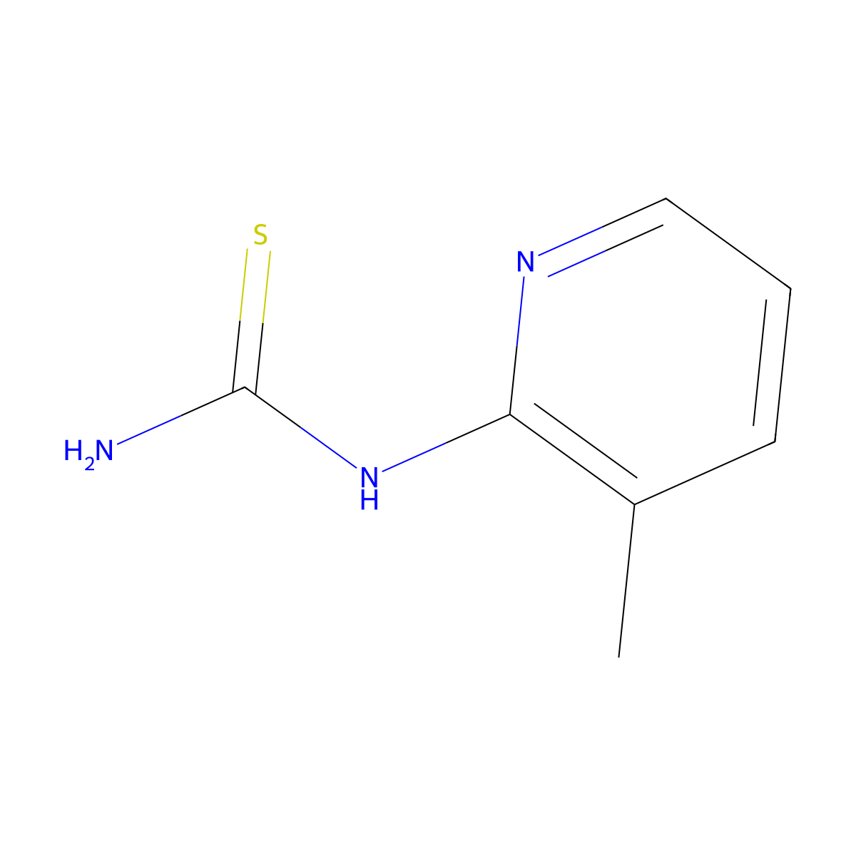 (3-Methyl-pyridin-2-yl)-thiourea molecular structure, CAS 41440-07-7