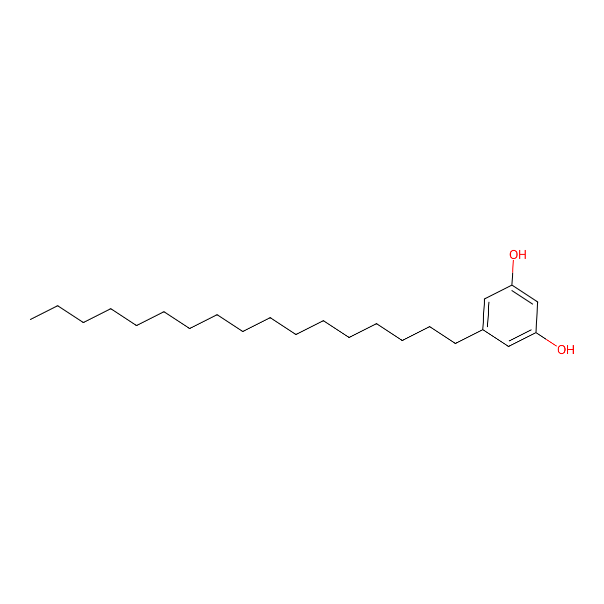5-Heptadecylresorcinol molecular structure, CAS 41442-57-3