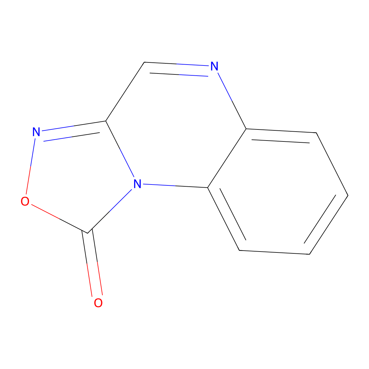 1H-(1,2,4)oxadiazolo(4,3-a)quinoxalin-1-one molecular structure, CAS 41443-28-1