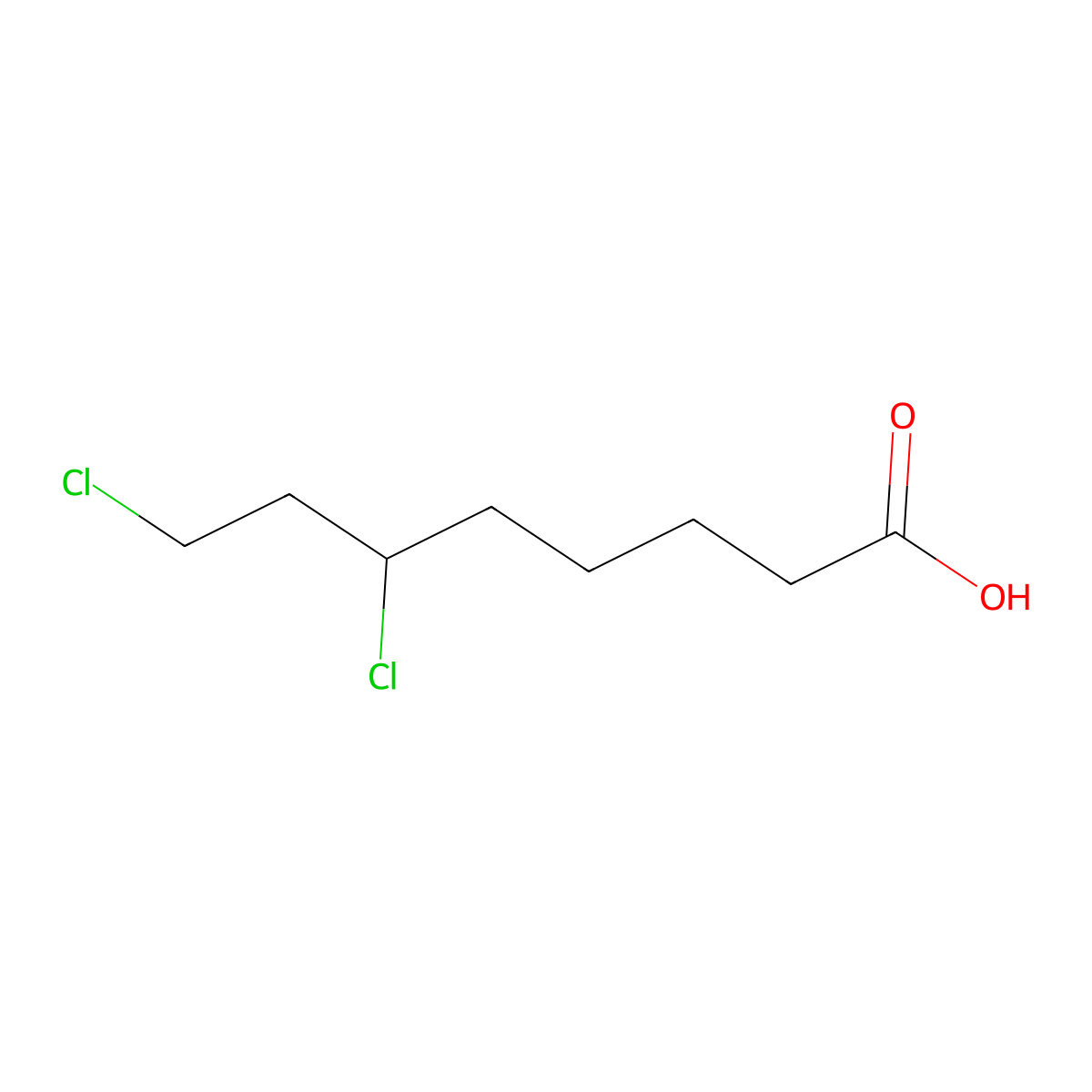 6,8-dichlorooctanoic Acid molecular structure, CAS 41443-60-1