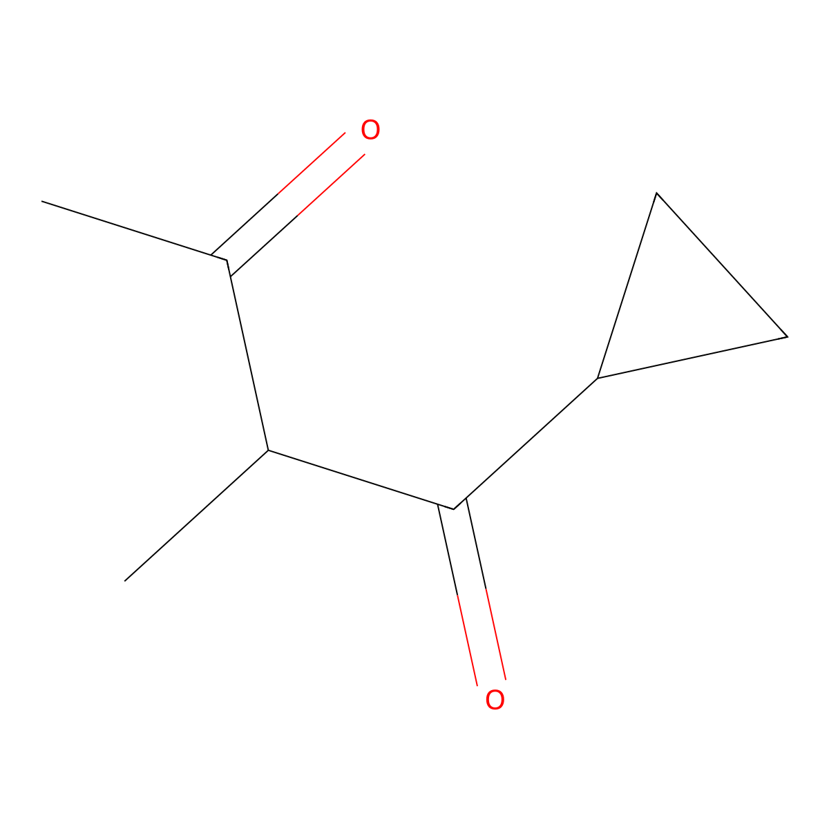 1-Cyclopropyl-2-methylbutane-1,3-dione molecular structure, CAS 41448-32-2
