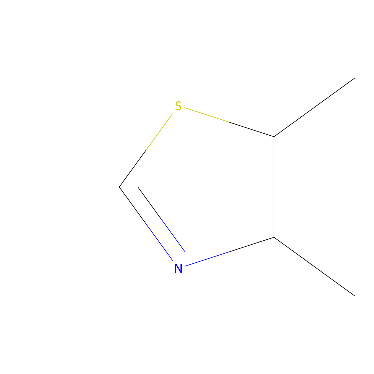 2,5-Dihydro-2,4,5-trimethylthiazoline molecular structure, CAS 4145-93-1
