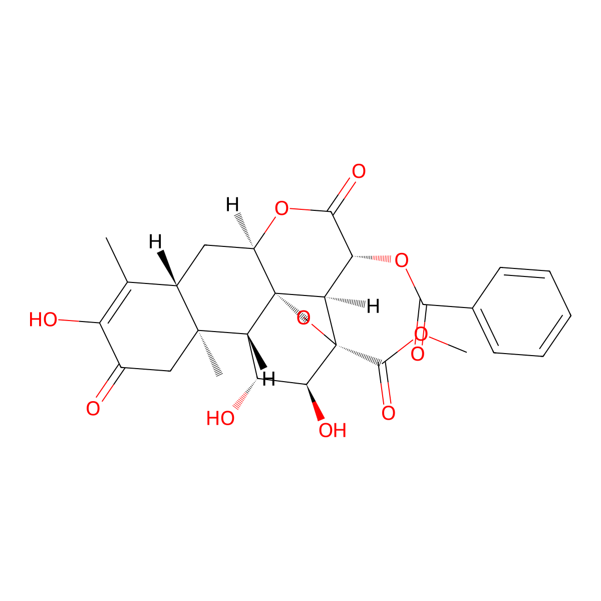 Bruceantarin molecular structure, CAS 41451-76-7