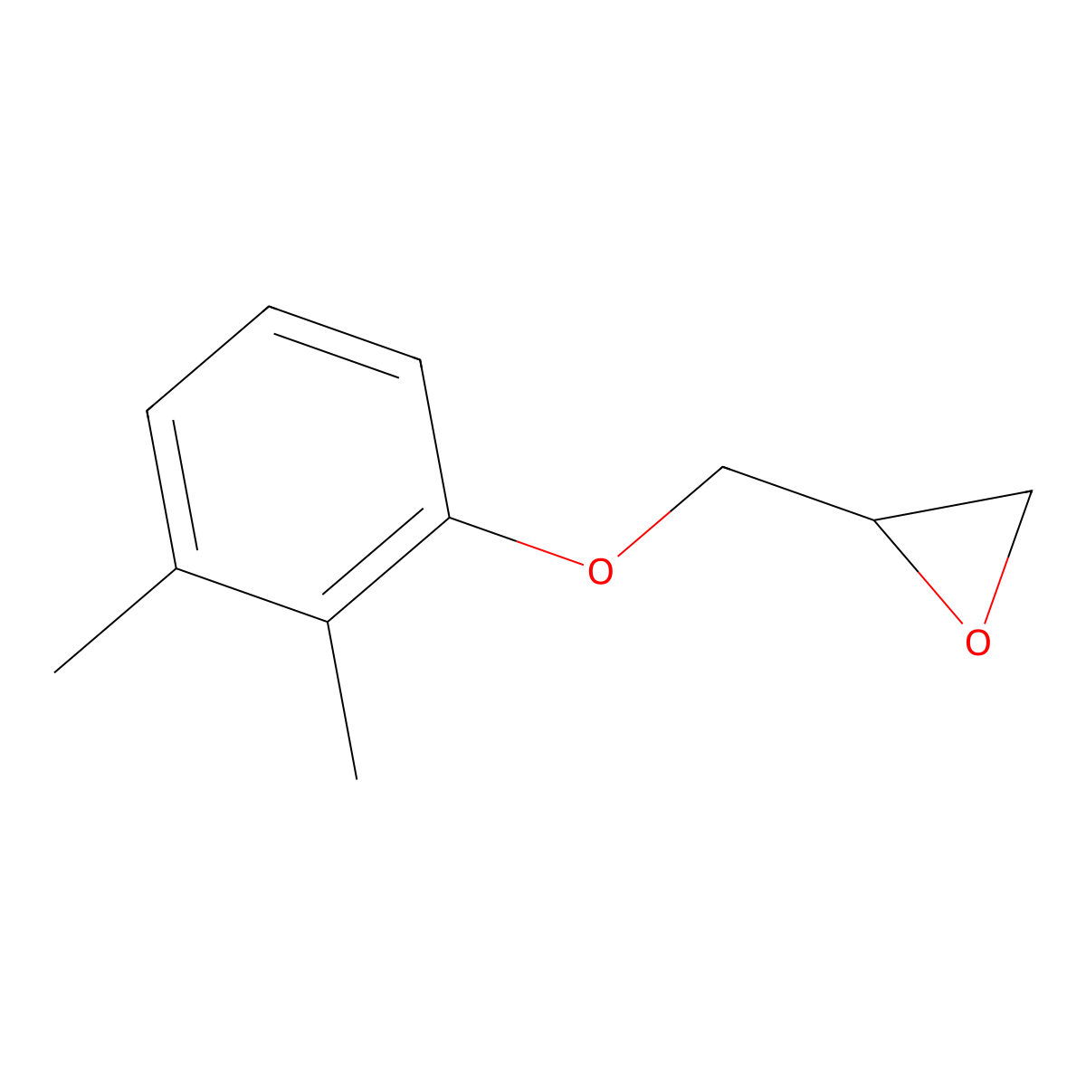 Oxirane, [(2,3-dimethylphenoxy)methyl]- molecular structure, CAS 41457-31-2