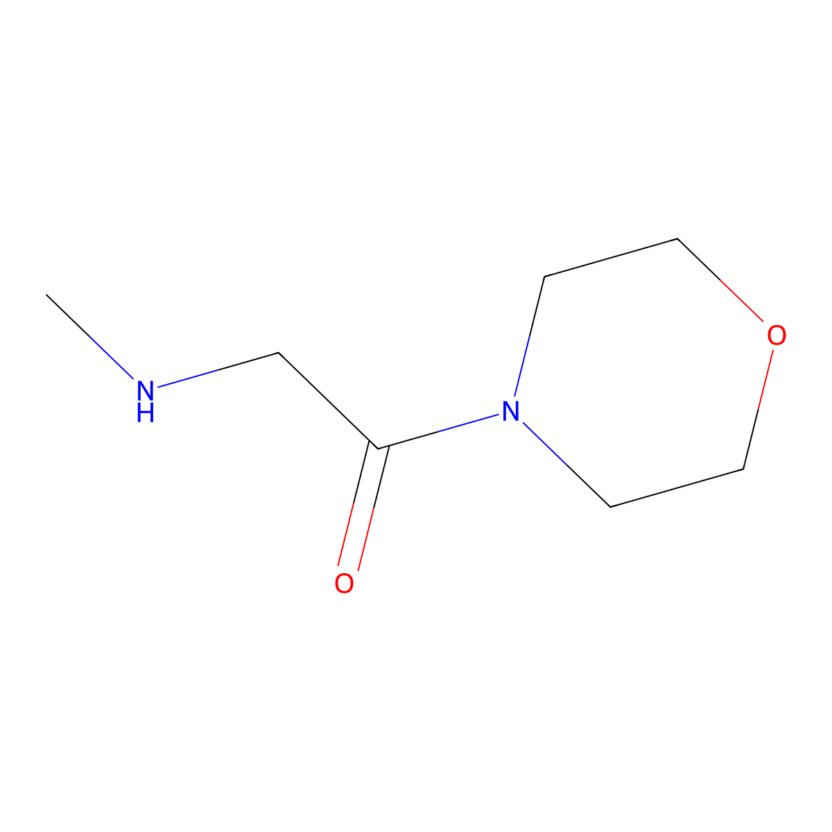 4-((Methylamino)acetyl)morpholine molecular structure, CAS 41458-73-5